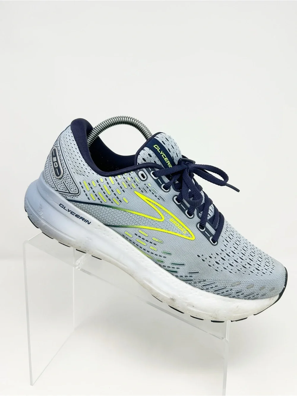 Brooks Glycerin 20 Women's Running Shoes Blue Colorblock Lace-Up Size 10